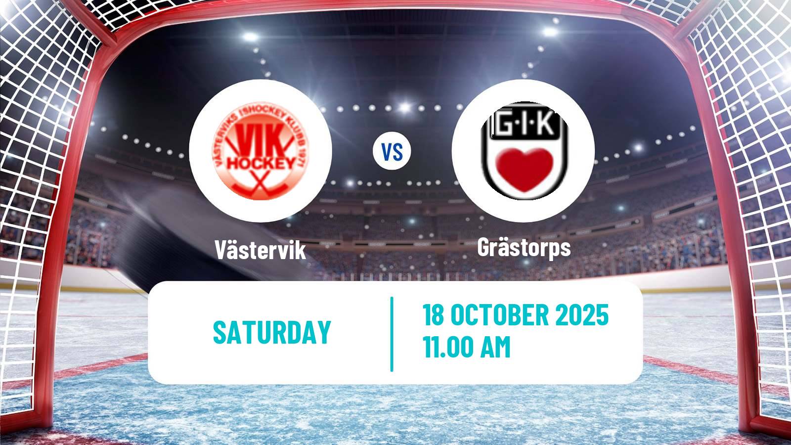Hockey Swedish HockeyEttan Sodra Västervik - Grästorps