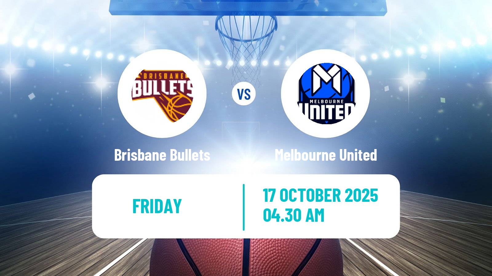 Basketball Australian NBL Brisbane Bullets - Melbourne United