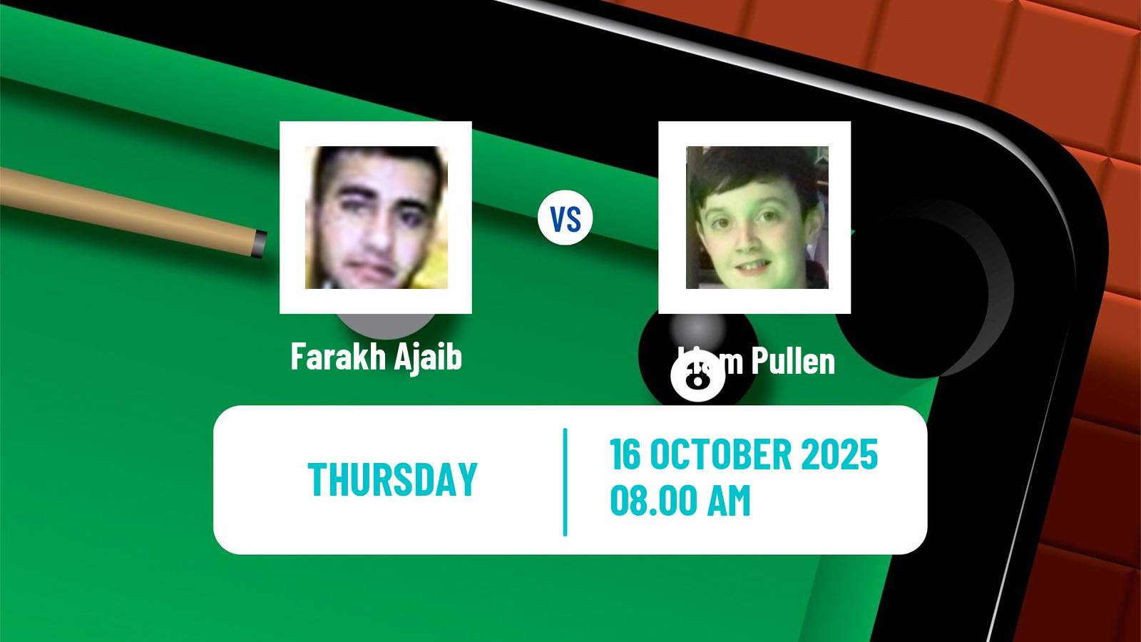 Snooker Scottish Open Farakh Ajaib - Liam Pullen