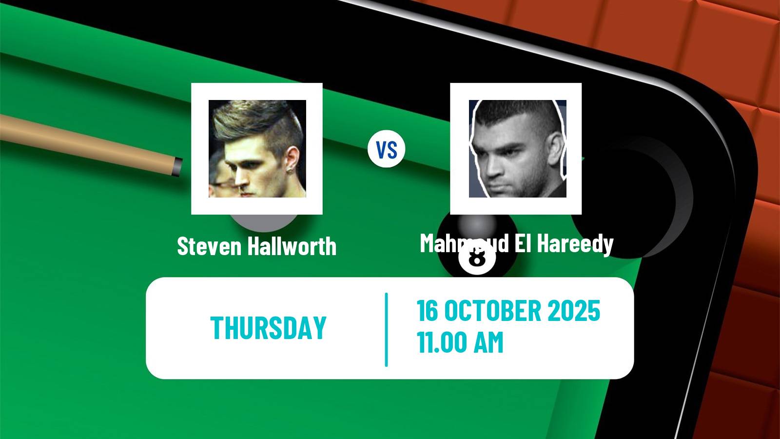 Snooker Scottish Open Steven Hallworth - Mahmoud El Hareedy
