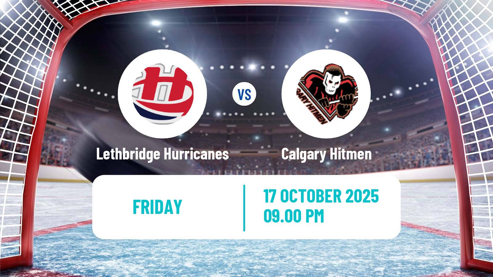 Hockey WHL Lethbridge Hurricanes - Calgary Hitmen