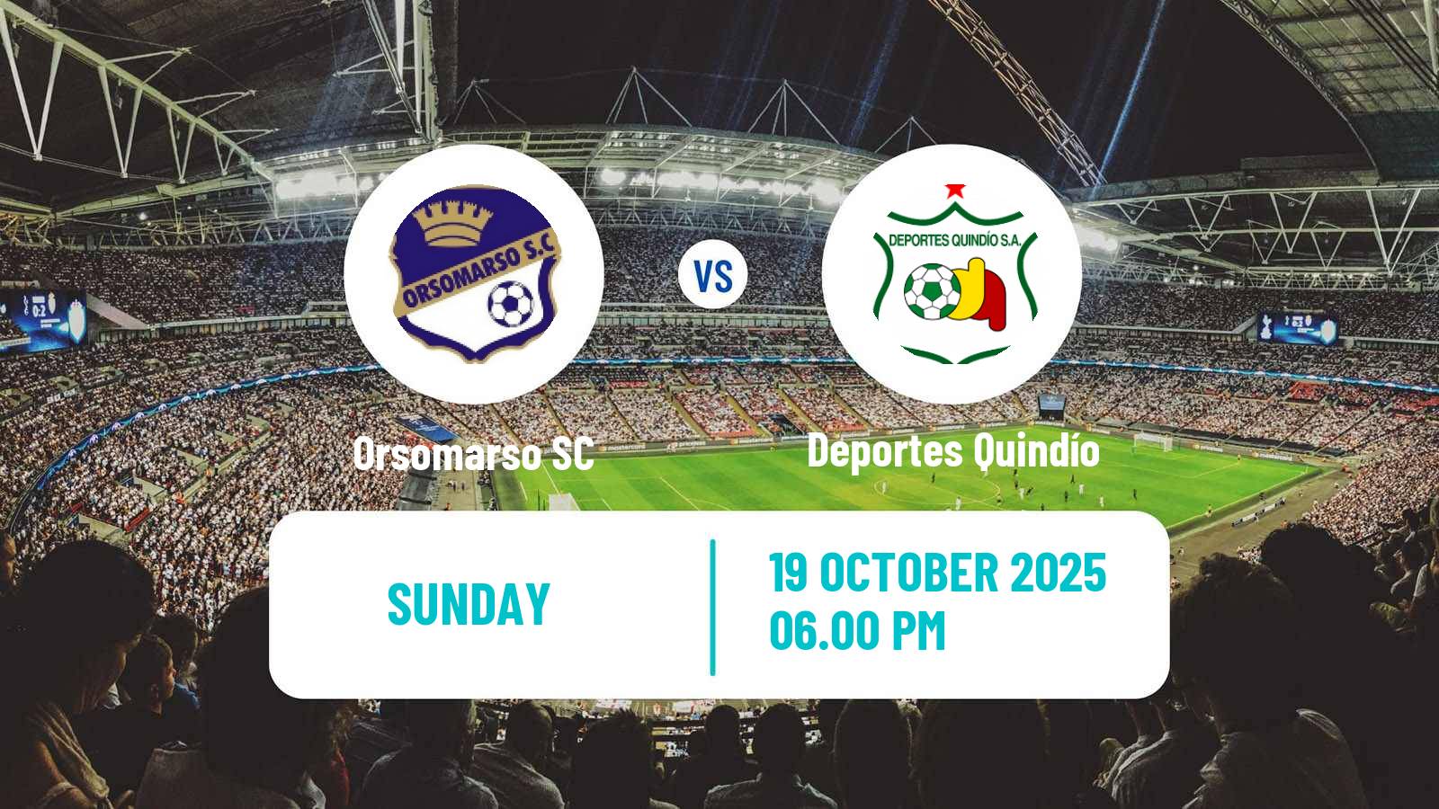 Football Colombian Primera B Orsomarso - Deportes Quindío