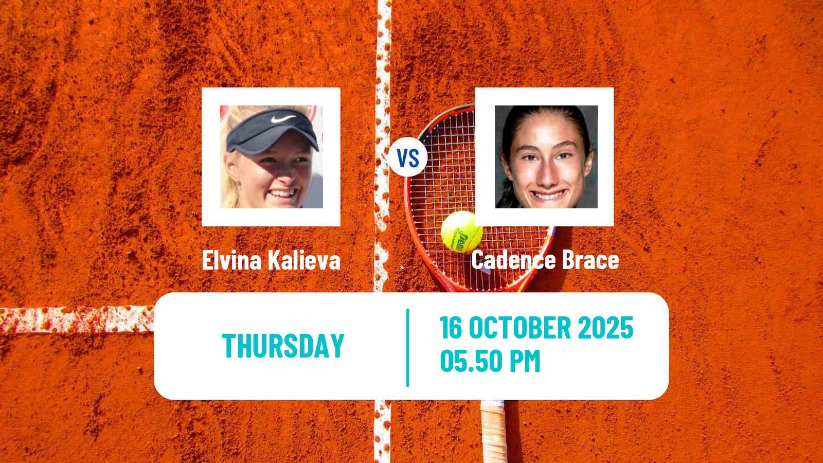 Tennis Tampico Challenger Women Elvina Kalieva - Cadence Brace