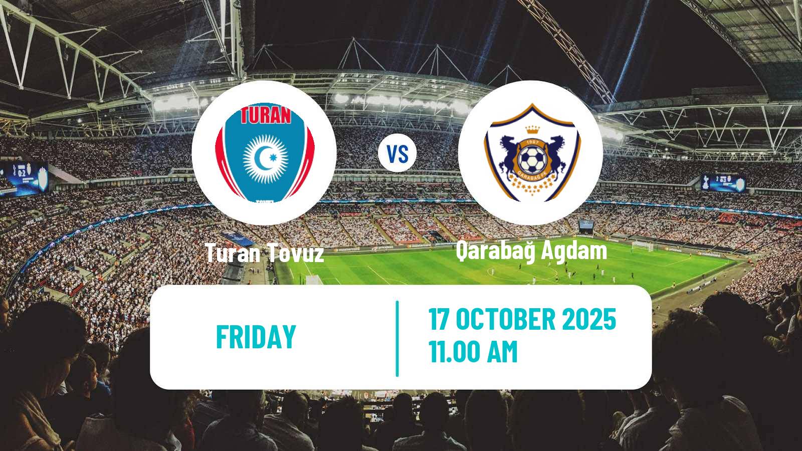 Football Azerbaijan Premier League Turan Tovuz - Qarabağ Agdam