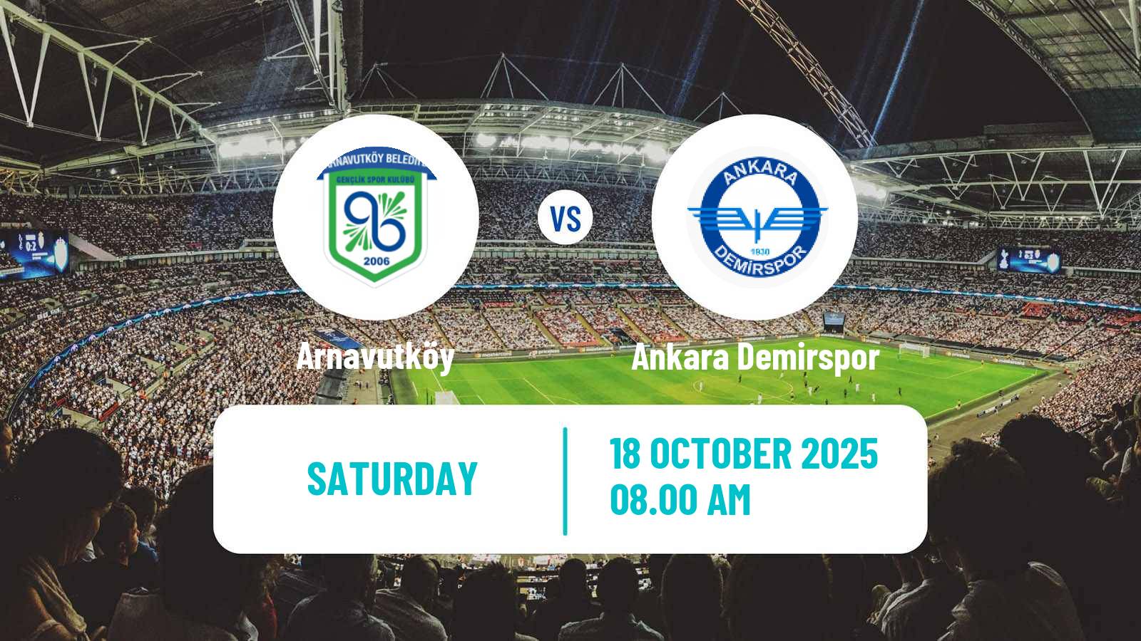 Football Turkish Second League Red Group Arnavutköy - Ankara Demirspor