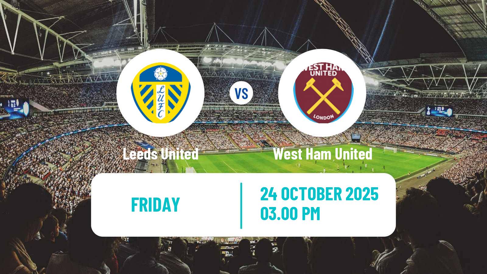 Football English Premier League Leeds United - West Ham United Football English Premier League Leeds United - West Ham United