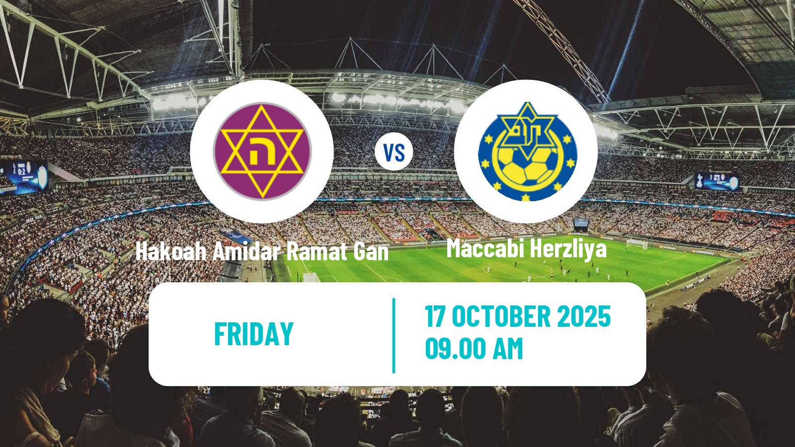 Football Israeli Liga Leumit Hakoah Amidar Ramat Gan - Maccabi Herzliya