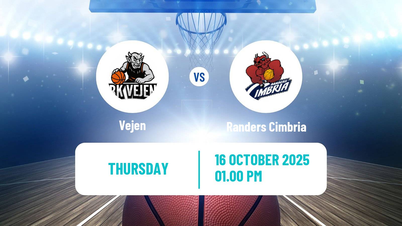 Basketball Danish Basketligaen Vejen - Randers Cimbria