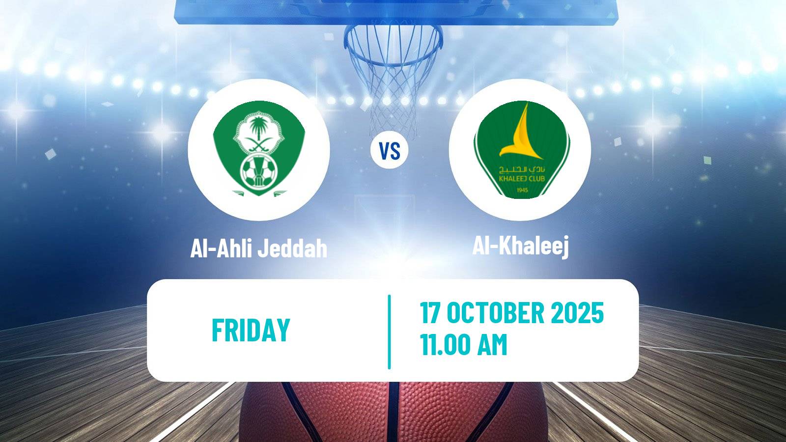 Basketball Saudi Premier League Basketball Al-Ahli Jeddah - Al-Khaleej