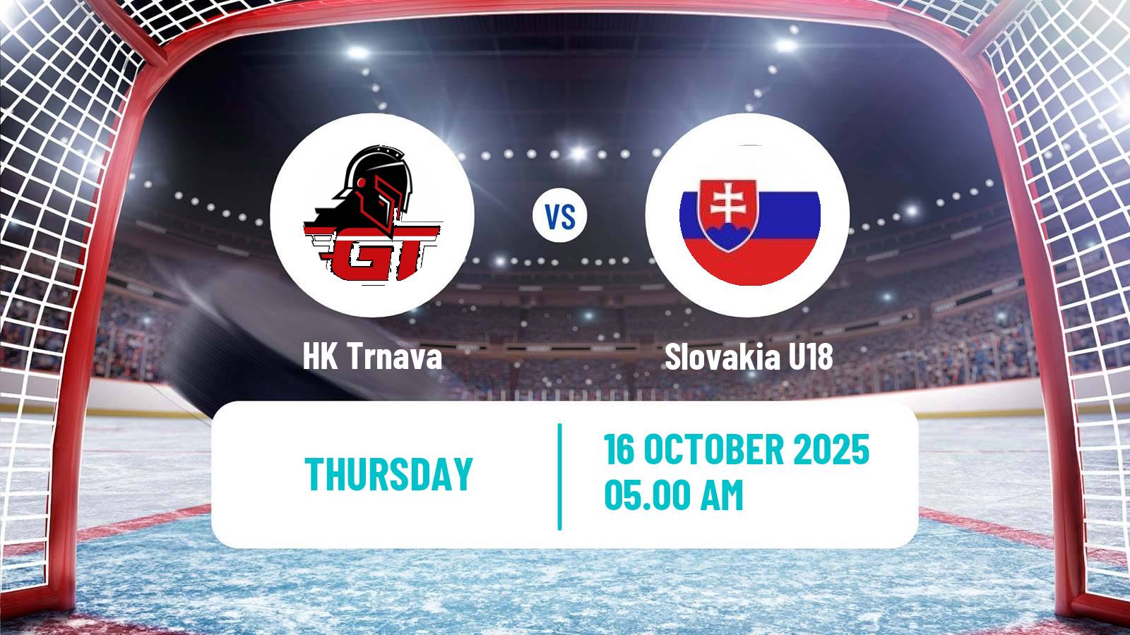Hockey Slovak 1 Liga Hockey Trnava - Slovakia U18