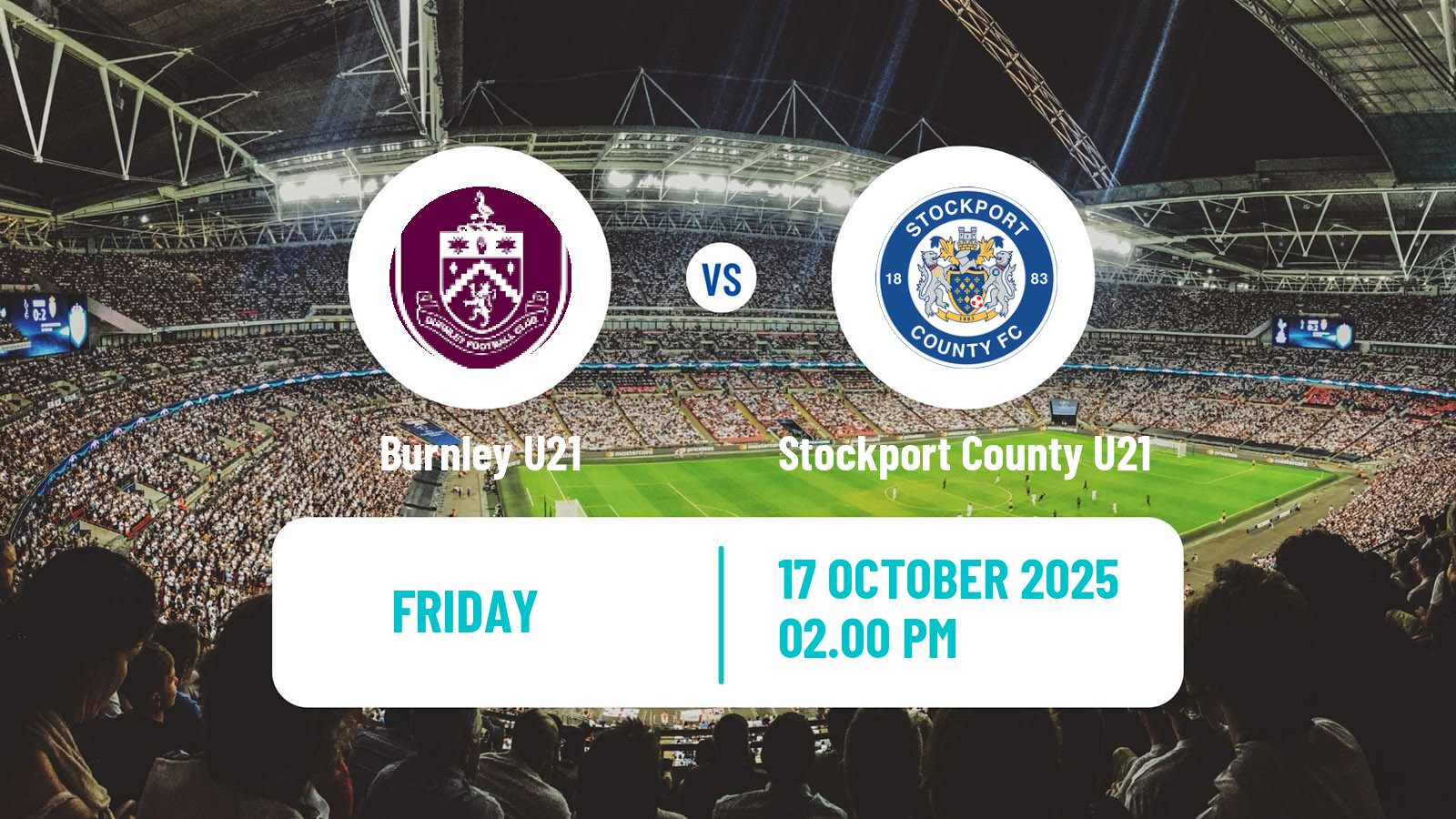 Football English Premier League Cup Burnley U21 - Stockport County U21
