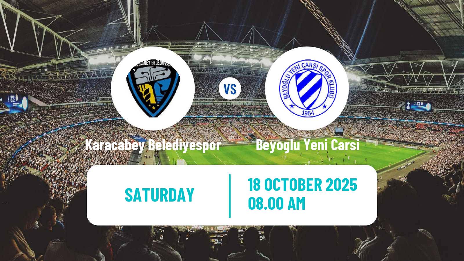 Football Turkish Second League White Group Karacabey Belediyespor - Beyoglu Yeni Carsi
