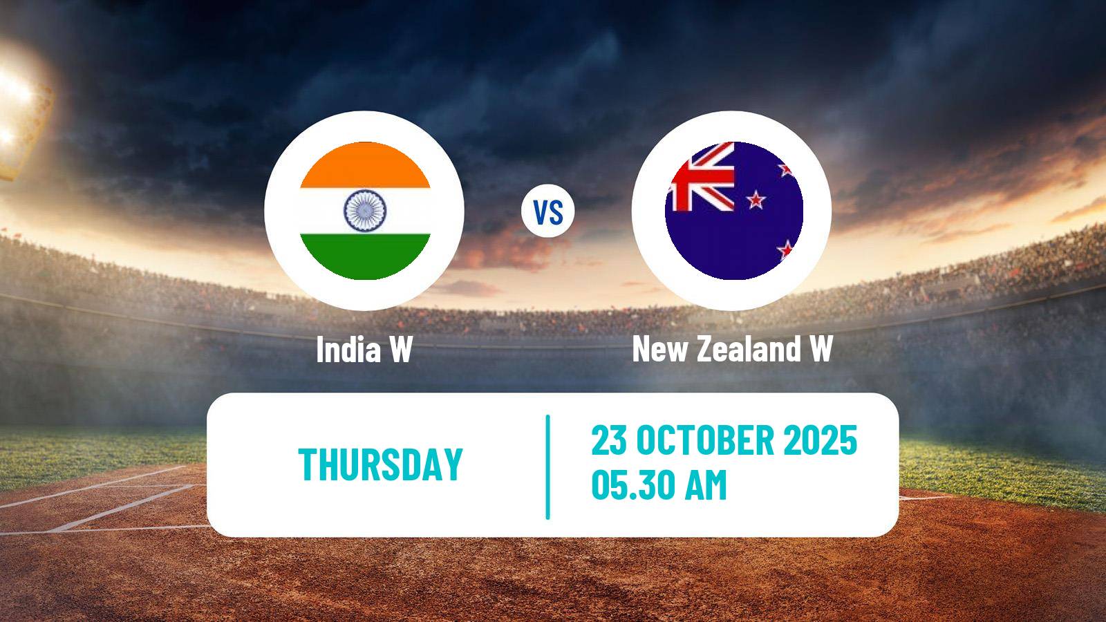 Cricket ICC World Cup Women India W - New Zealand W