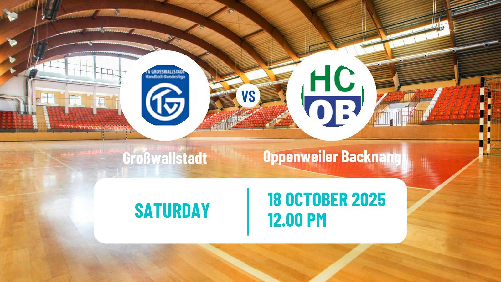 Handball German 2 Bundesliga Handball Großwallstadt - Oppenweiler Backnang