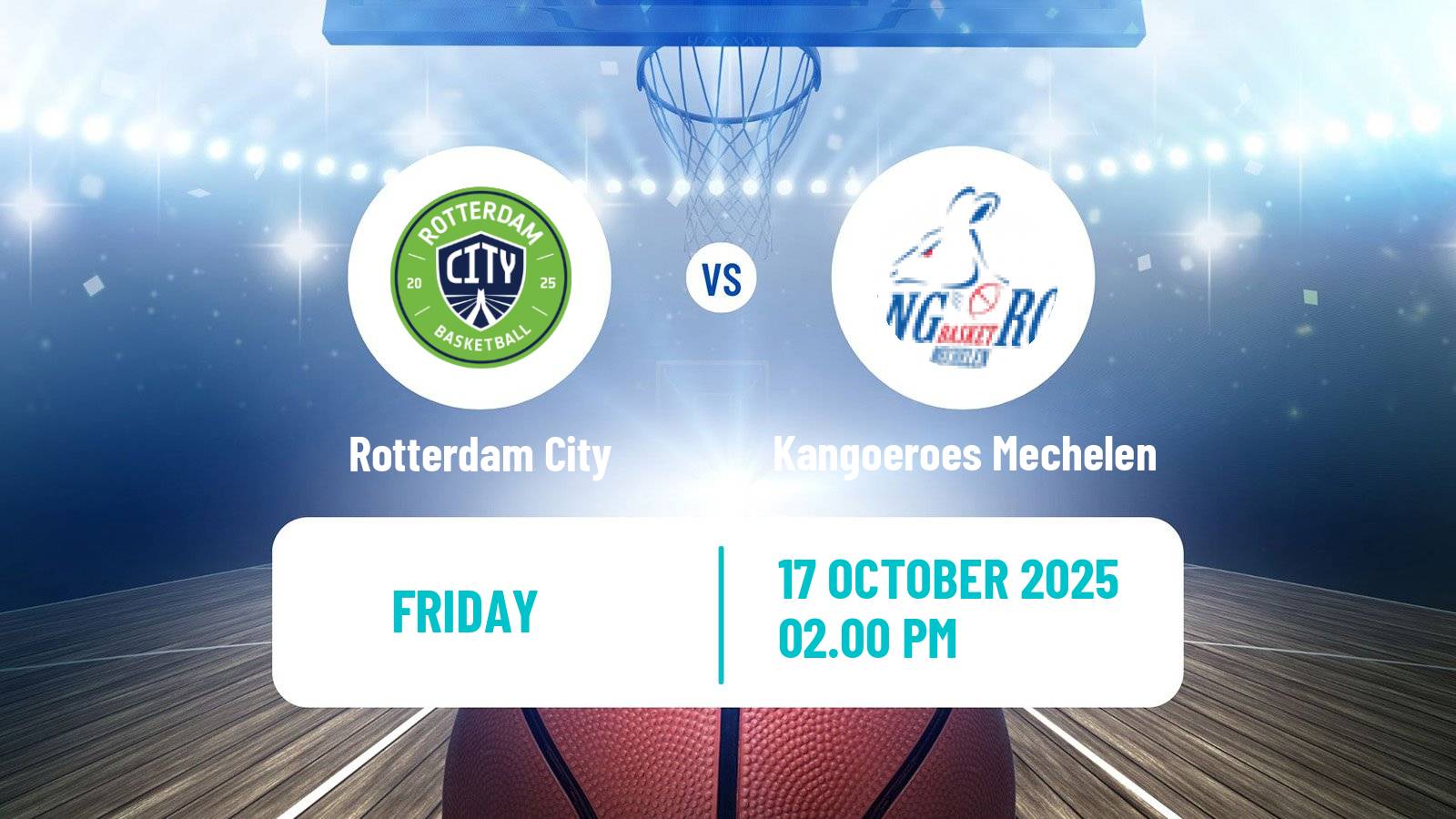 Basketball BNXT League Rotterdam City - Kangoeroes Mechelen