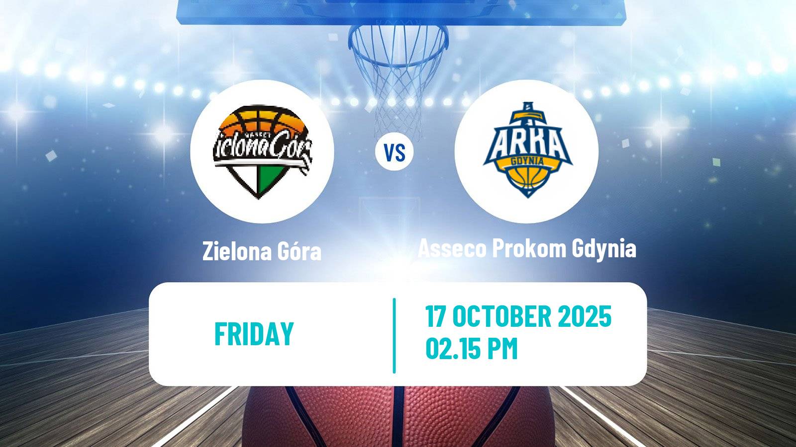 Basketball Polish Basket Liga Zielona Góra - Asseco Prokom Gdynia