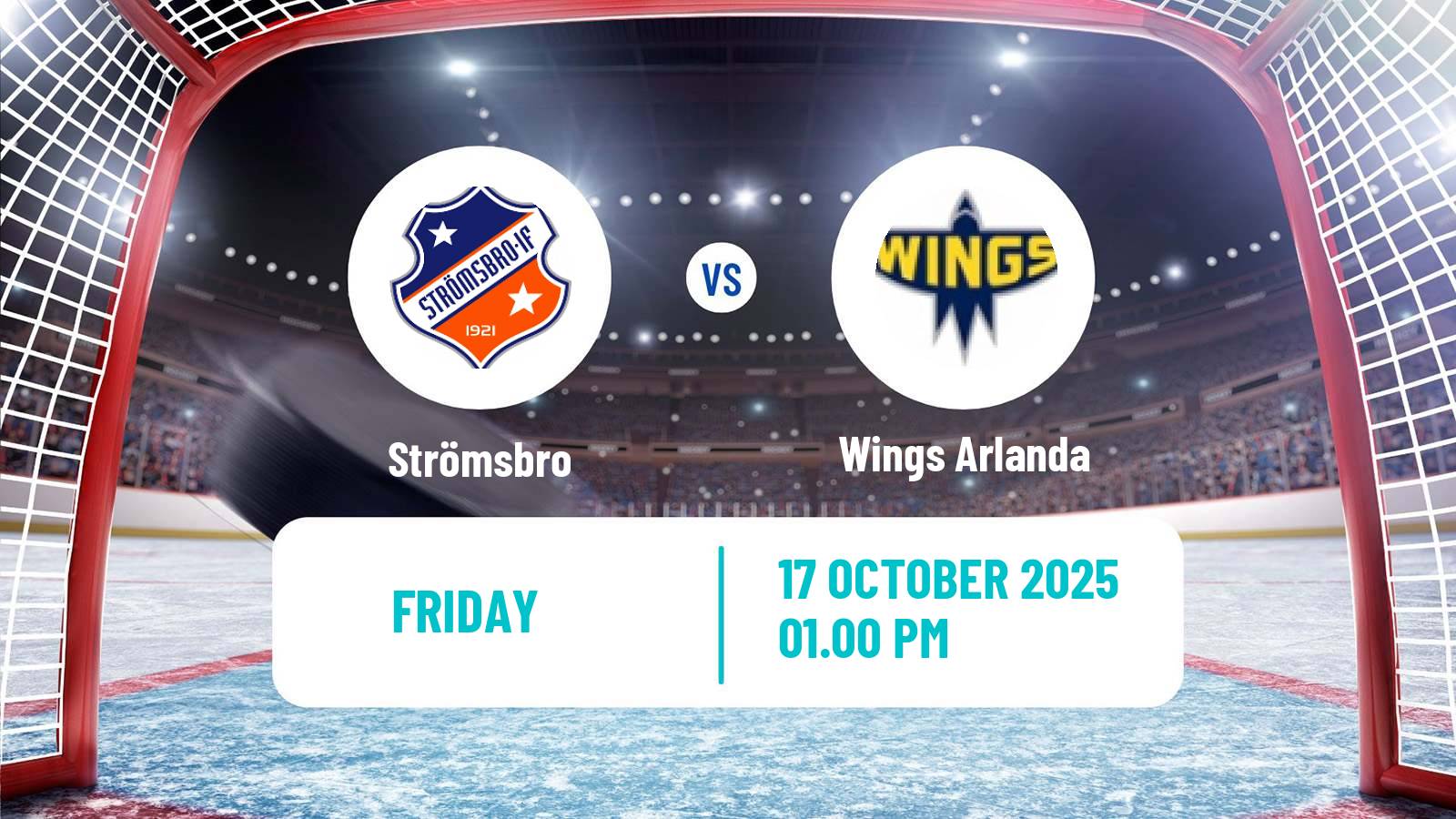 Hockey Swedish HockeyEttan Norra Strömsbro - Wings Arlanda