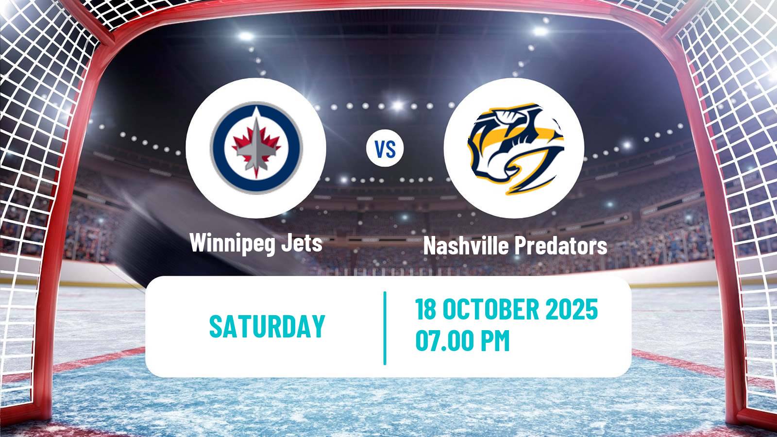 Hockey NHL Winnipeg Jets - Nashville Predators