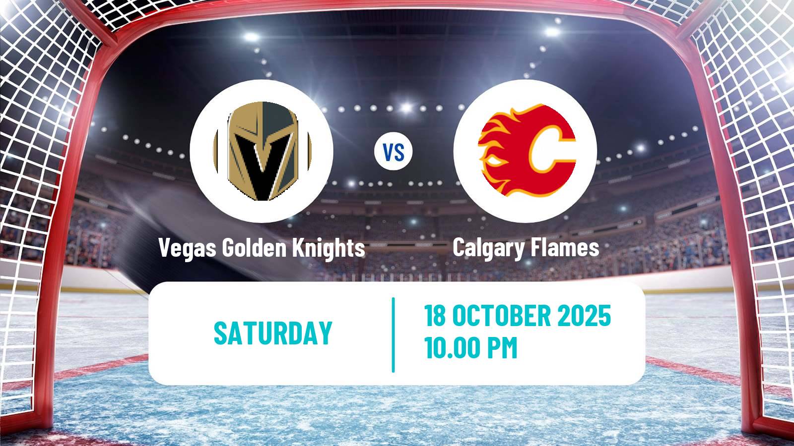 Hockey NHL Vegas Golden Knights - Calgary Flames