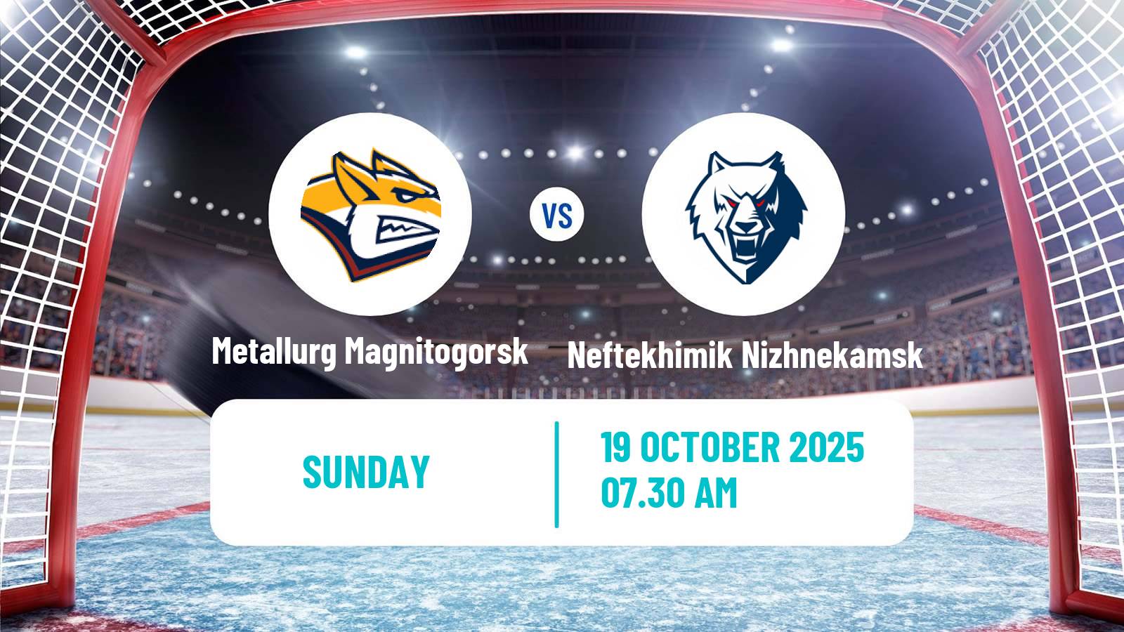 Hockey KHL Metallurg Magnitogorsk - Neftekhimik Nizhnekamsk