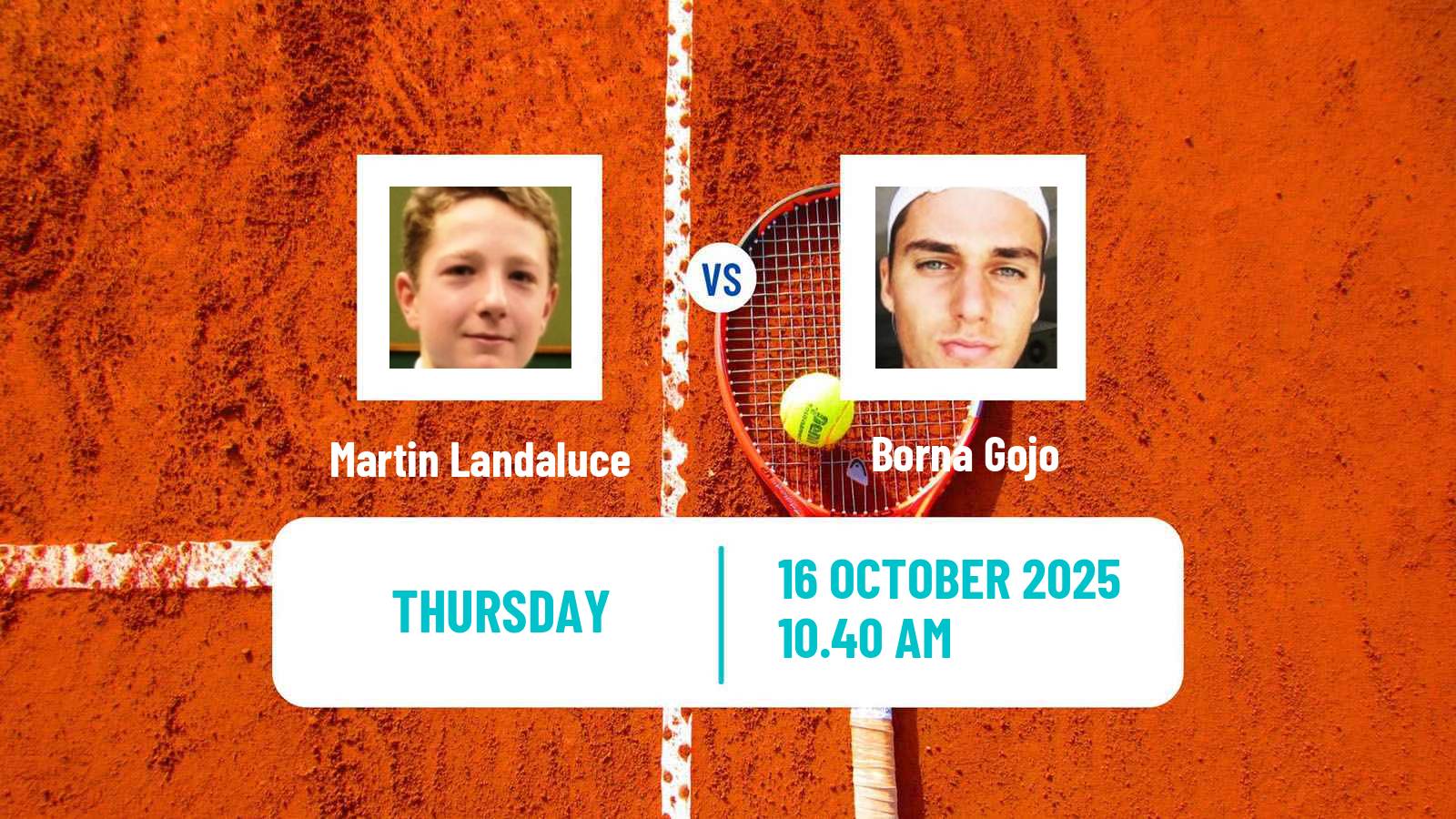 Tennis Olbia Challenger Men Martin Landaluce - Borna Gojo