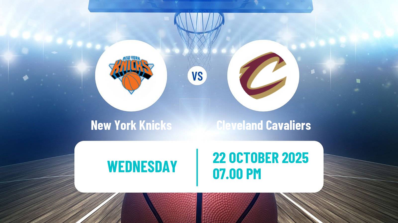 Basketball NBA New York Knicks - Cleveland Cavaliers