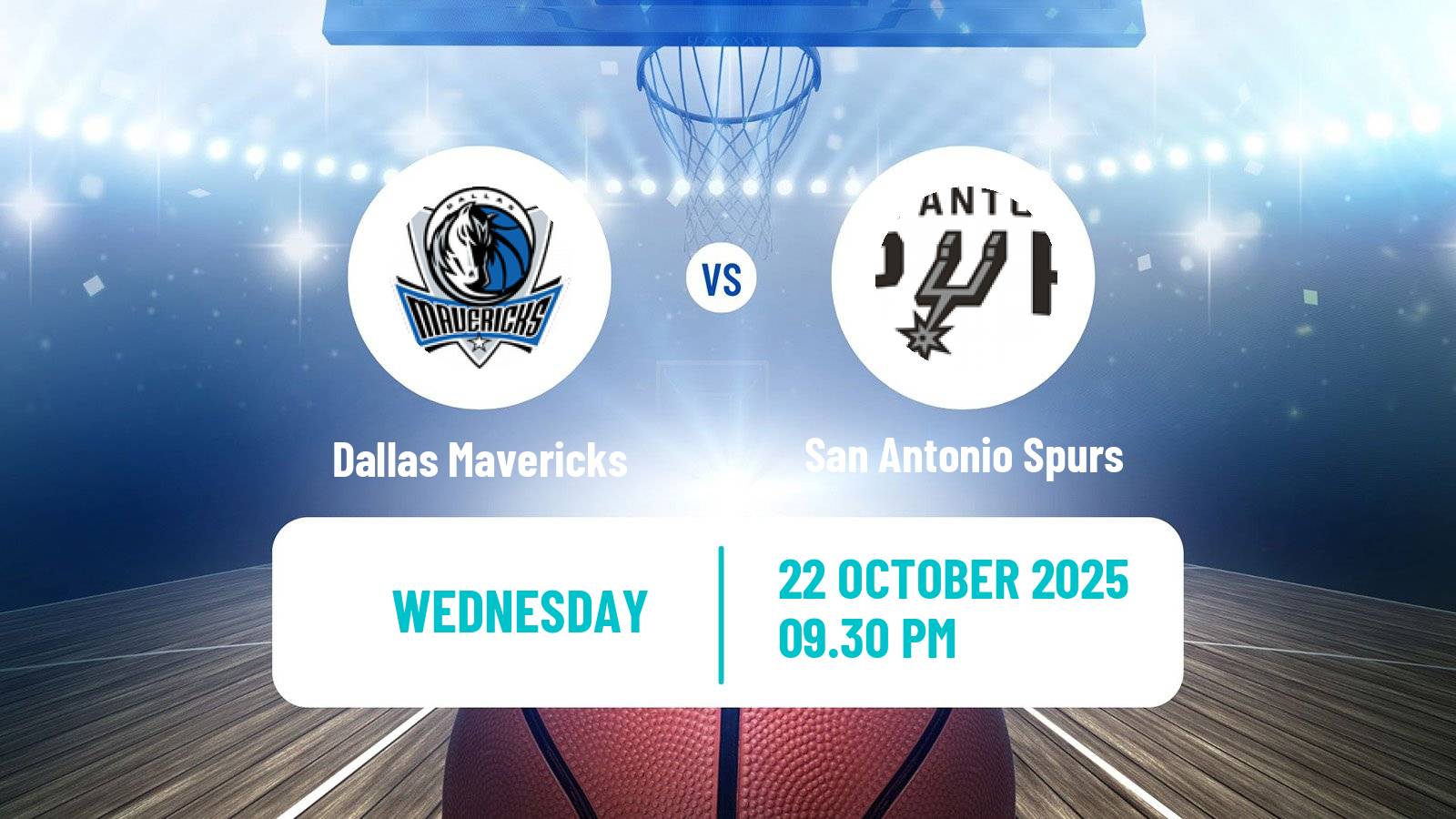 Basketball NBA Dallas Mavericks - San Antonio Spurs