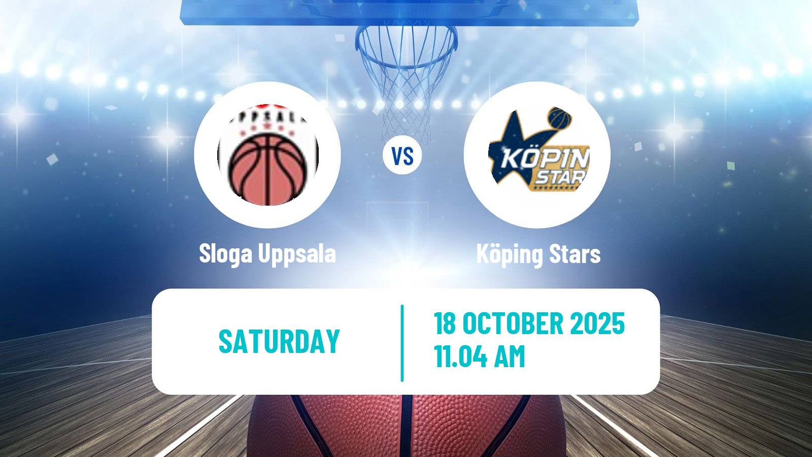 Basketball Swedish Basketligan Sloga Uppsala - Köping Stars