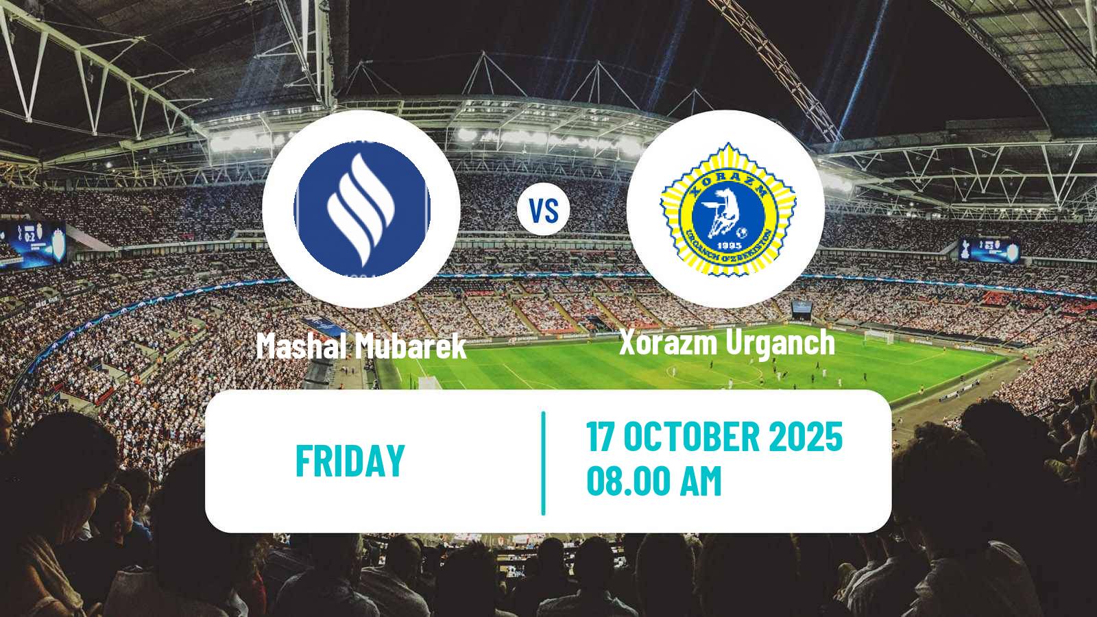 Football Uzbek League Mashal Mubarek - Xorazm Urganch