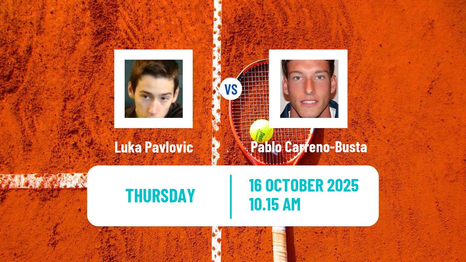 Tennis Olbia Challenger Men Luka Pavlovic - Pablo Carreno-Busta