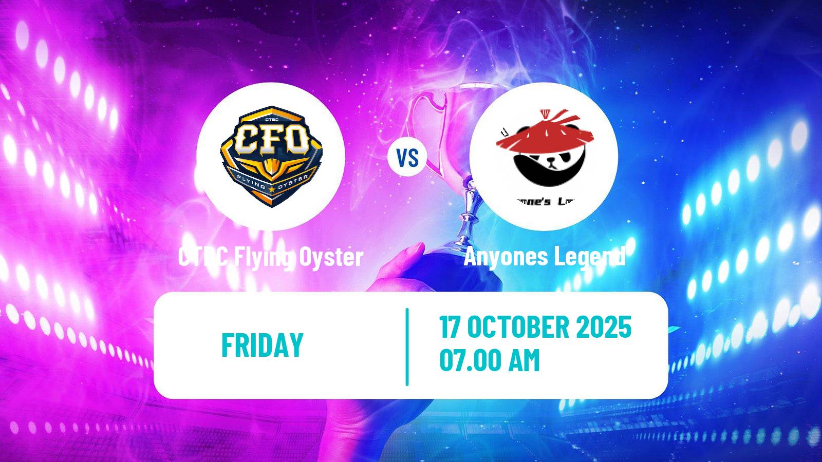 Esports League Of Legends World Championship CTBC Flying Oyster - Anyones Legend