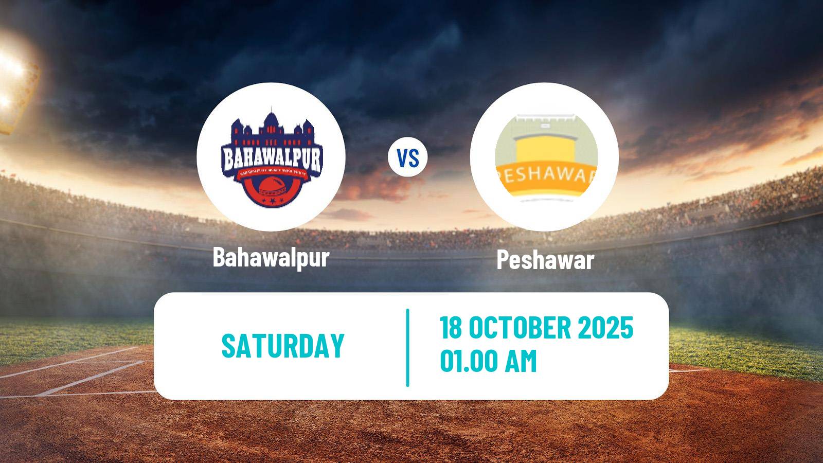 Cricket Pakistan Quaid-e-Azam Trophy Bahawalpur - Peshawar