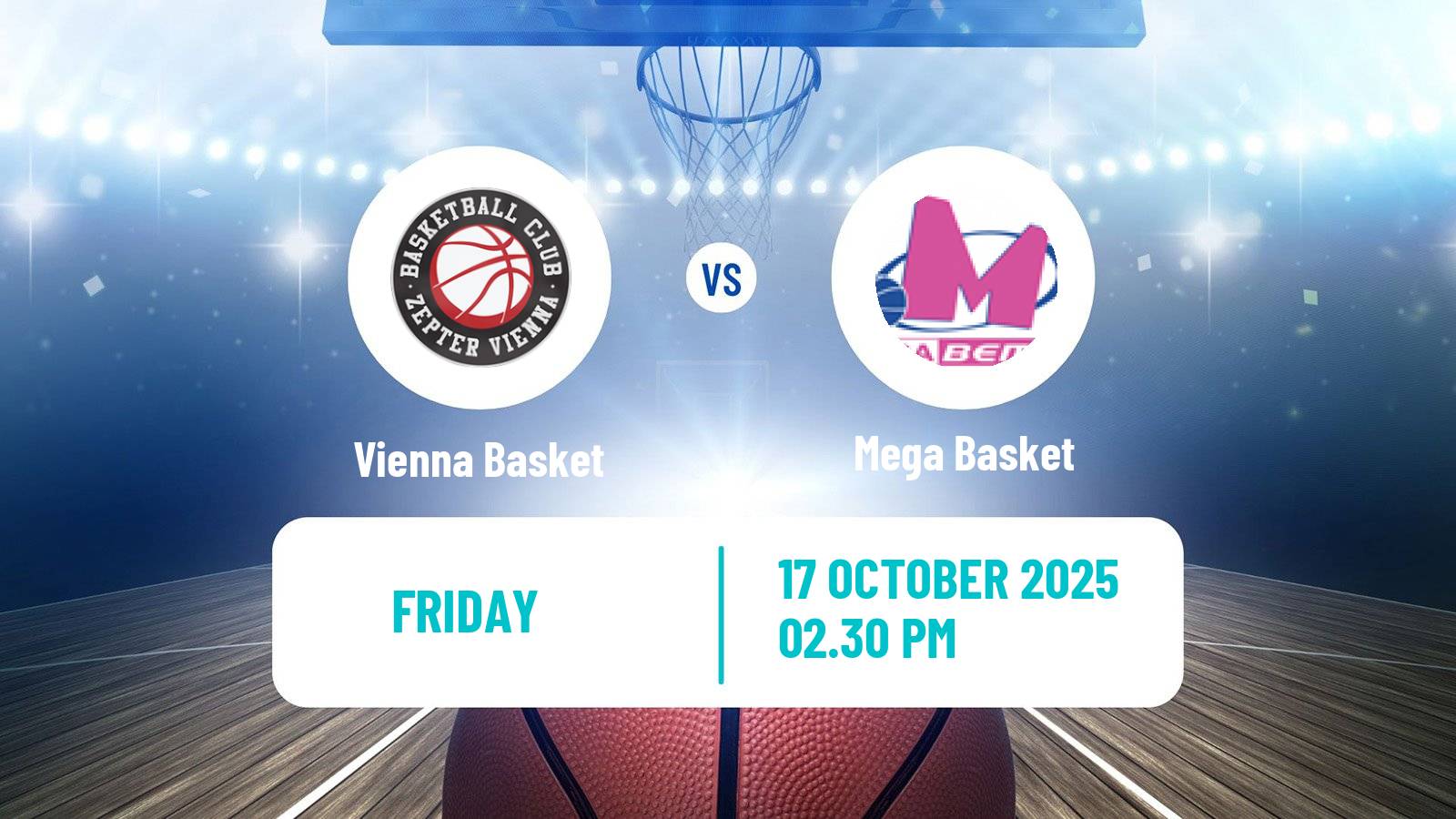 Basketball Adriatic League Vienna Basket - Mega Basket