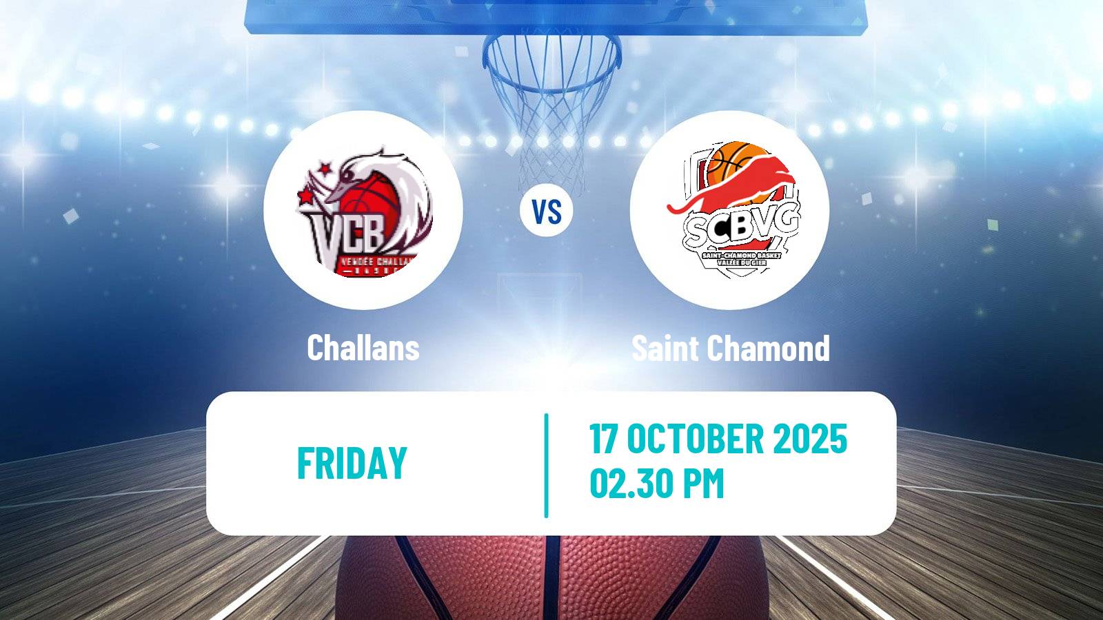 Basketball French LNB Pro B Challans - Saint Chamond