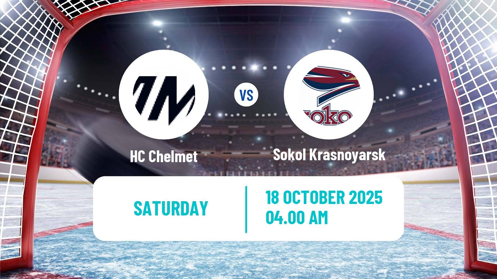 Hockey VHL Chelmet - Sokol Krasnoyarsk