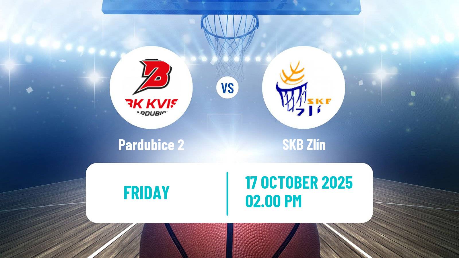 Basketball Czech 1 Liga Basketball Pardubice 2 - SKB Zlín