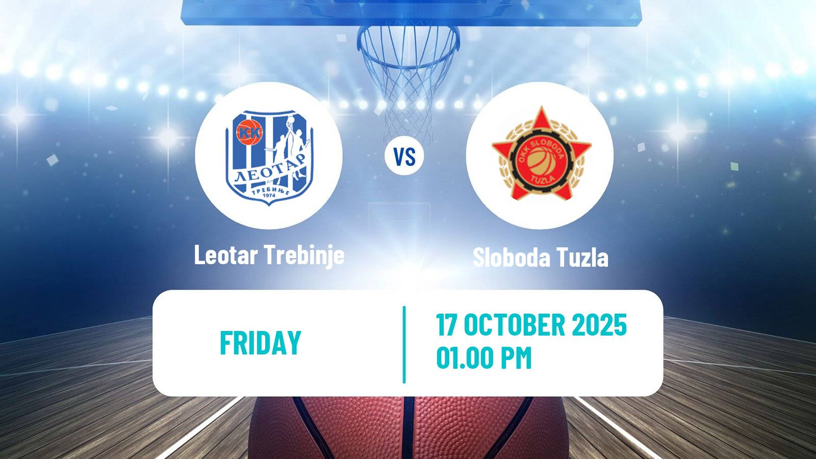 Basketball Bosnian Prvenstvo Basketball Leotar Trebinje - Sloboda Tuzla