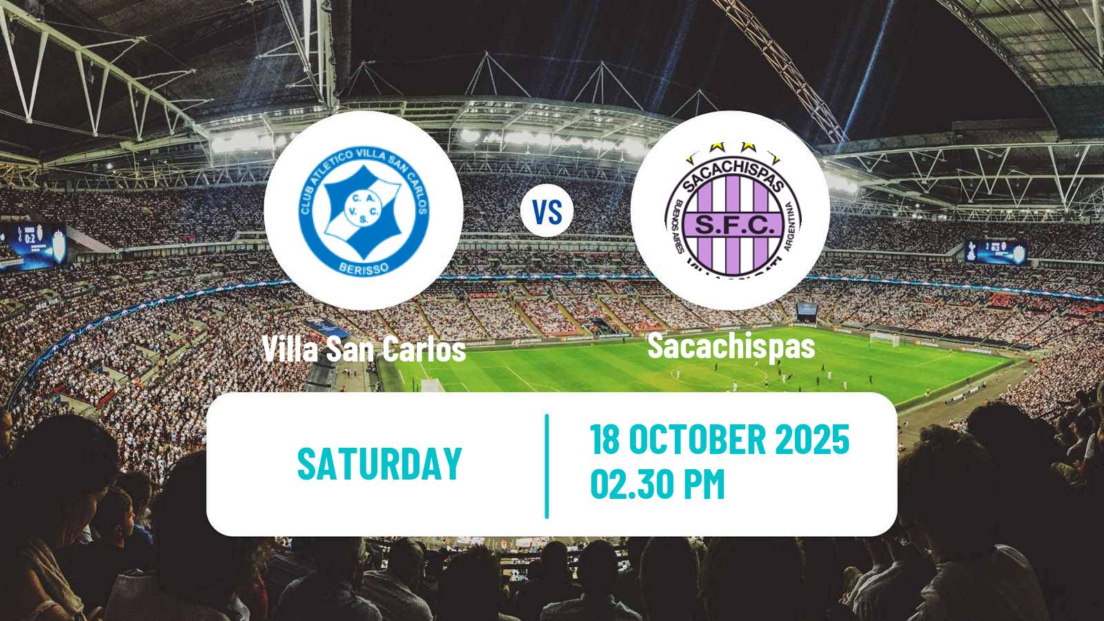 Football Argentinian Primera B Villa San Carlos - Sacachispas