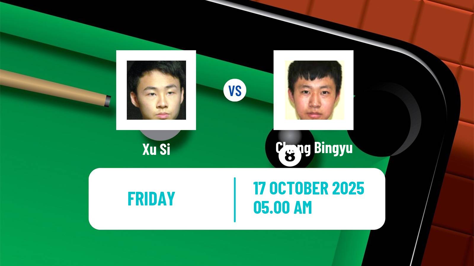 Snooker Scottish Open Xu Si - Chang Bingyu