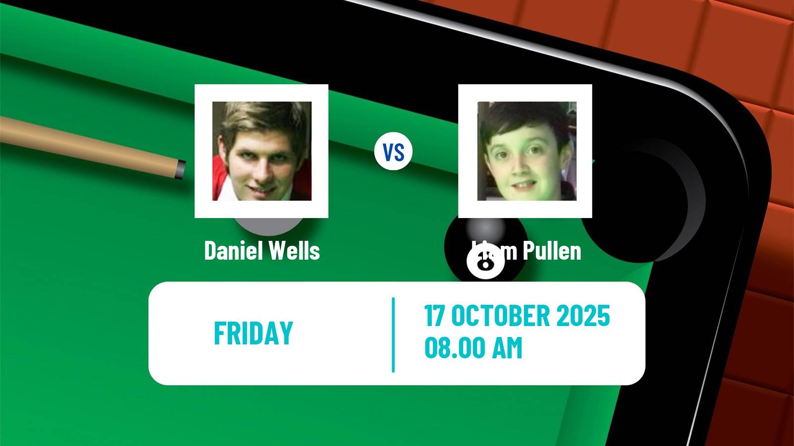 Snooker Scottish Open Daniel Wells - Liam Pullen