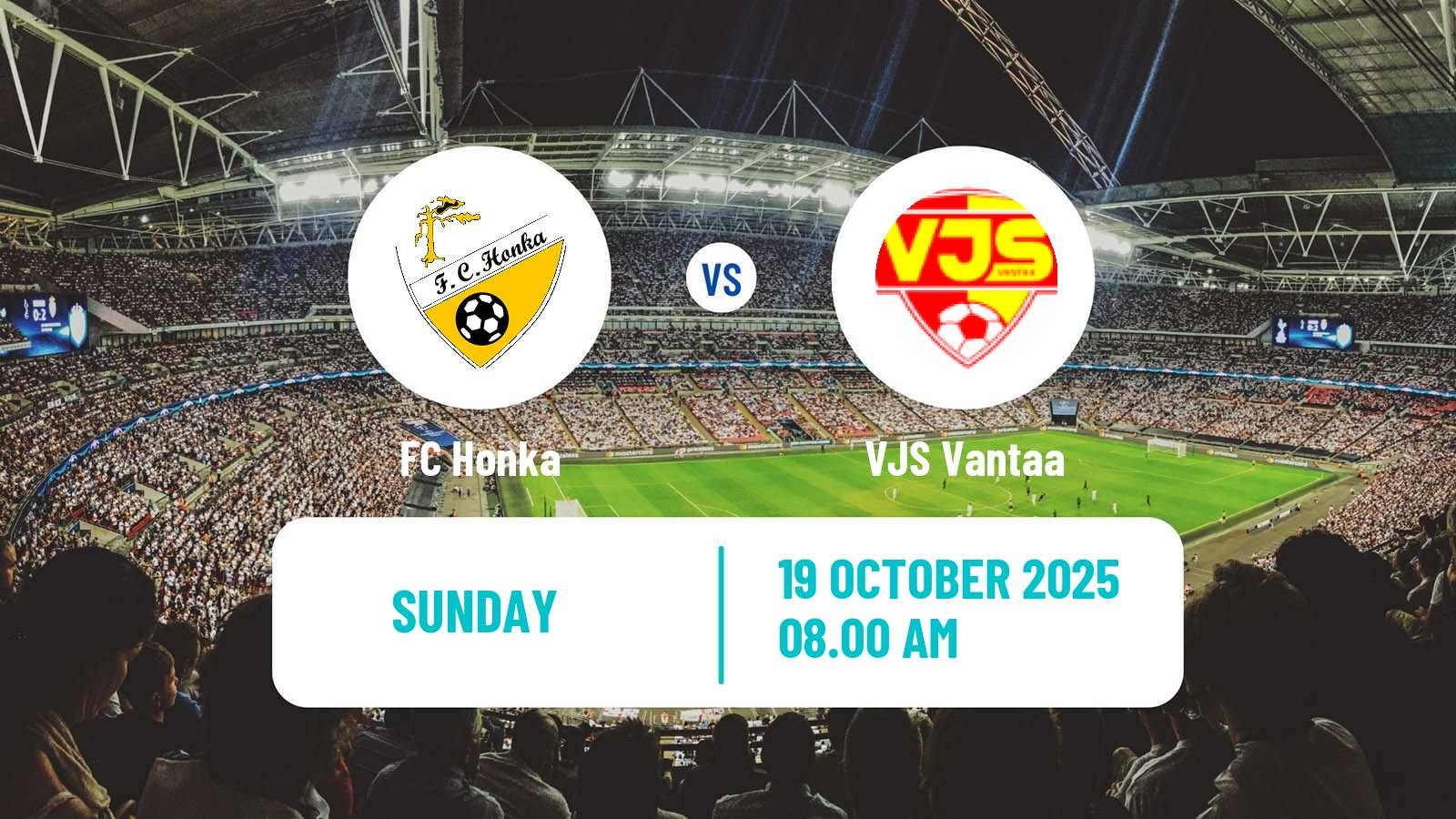 Football Finnish Kakkonen Play Offs Honka - VJS Vantaa
