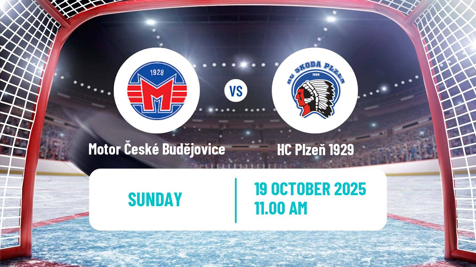 Hockey Czech Extraliga Motor České Budějovice - HC Plzeň 1929