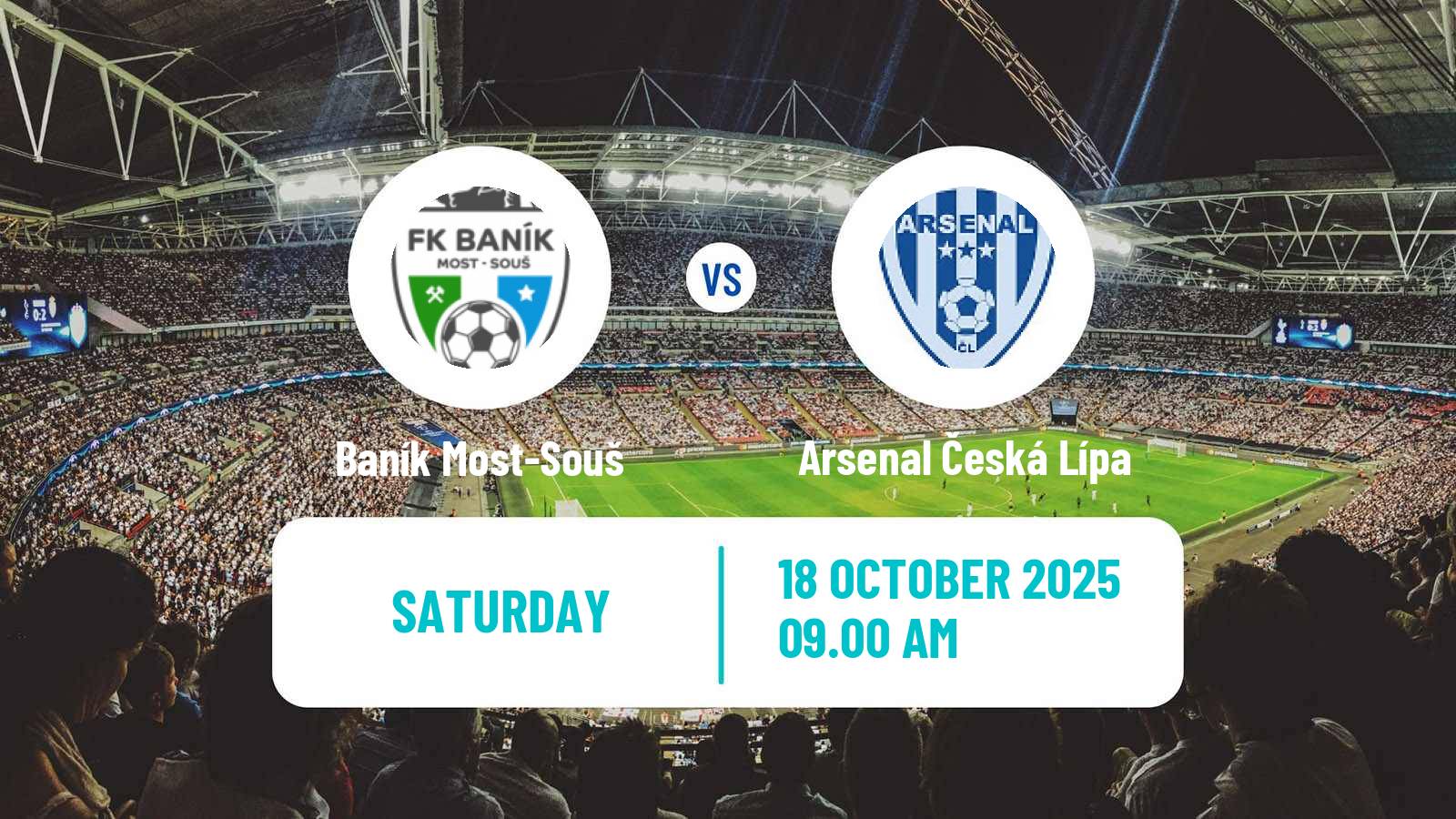 Football Czech CFL Group B Baník Most-Souš - Arsenal Česká Lípa