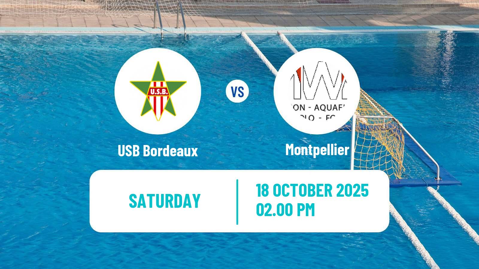 Water polo French Elite Championnat Water Polo Bordeaux - Montpellier