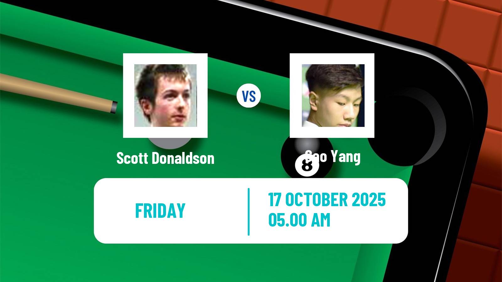 Snooker Scottish Open Scott Donaldson - Gao Yang