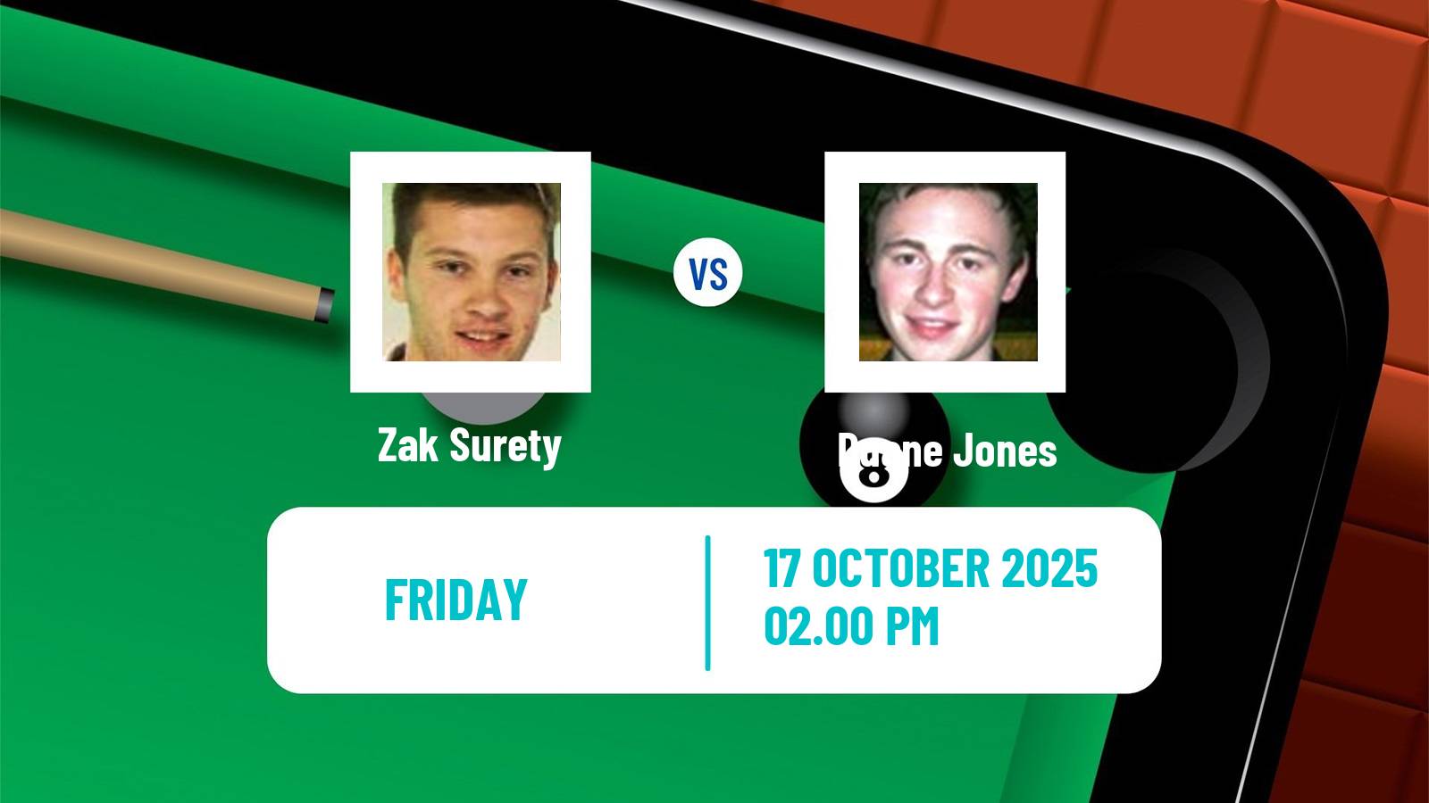Snooker Scottish Open Zak Surety - Duane Jones