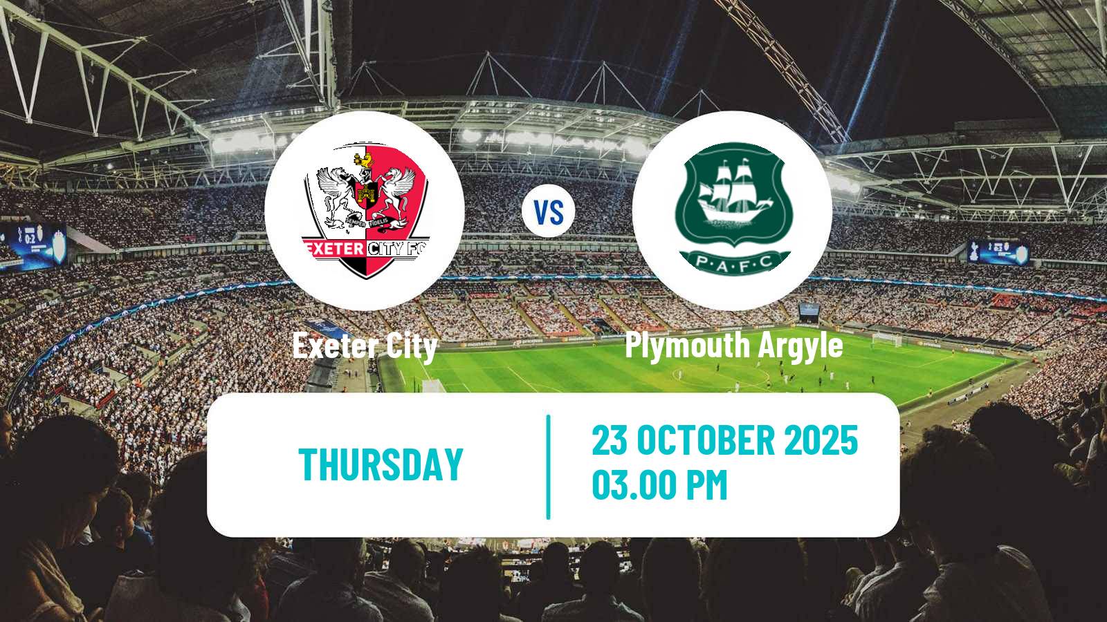 Football English League One Exeter City - Plymouth Argyle