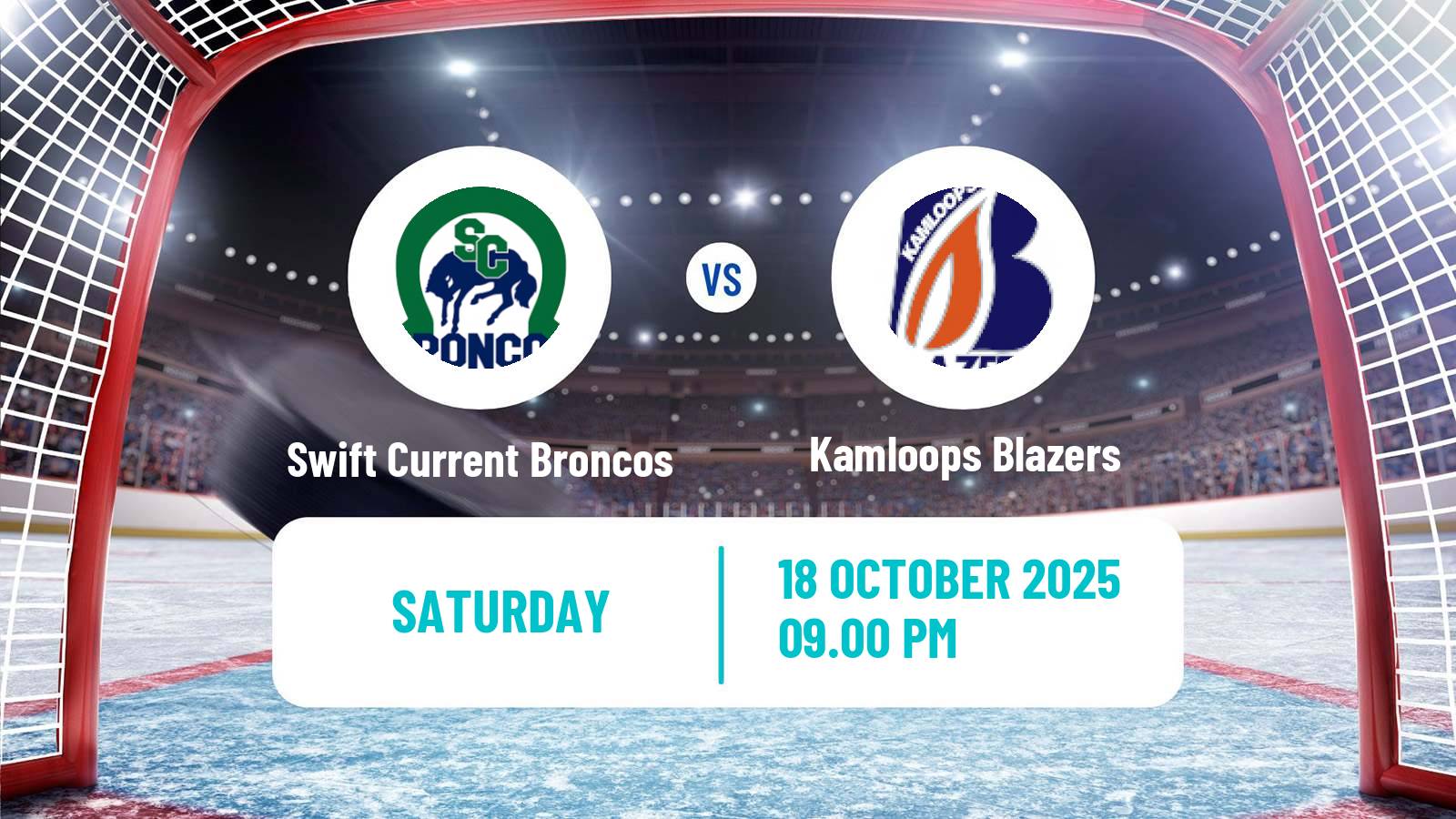 Hockey WHL Swift Current Broncos - Kamloops Blazers