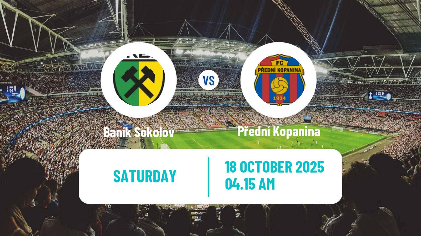 Football Czech Division B Baník Sokolov - Přední Kopanina