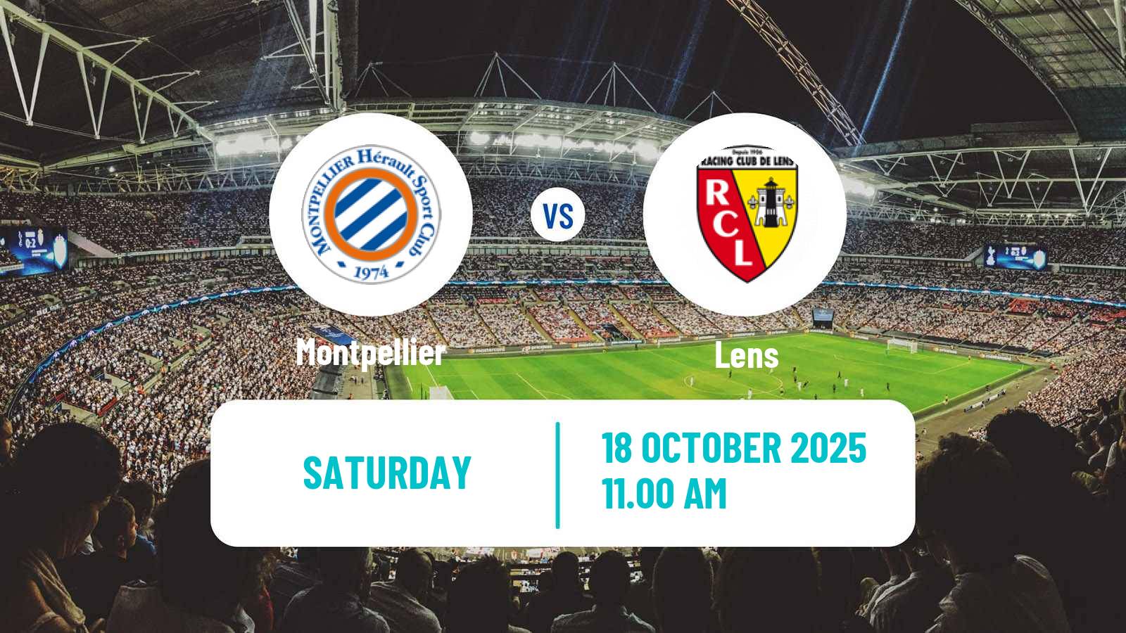 Football French Division 1 Women Montpellier - Lens